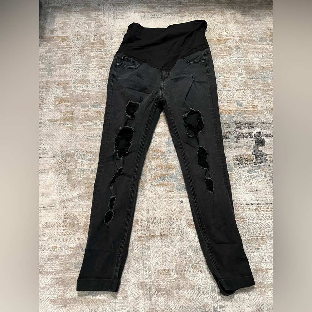 Pinkblush Black Distressed Skinny Jeans